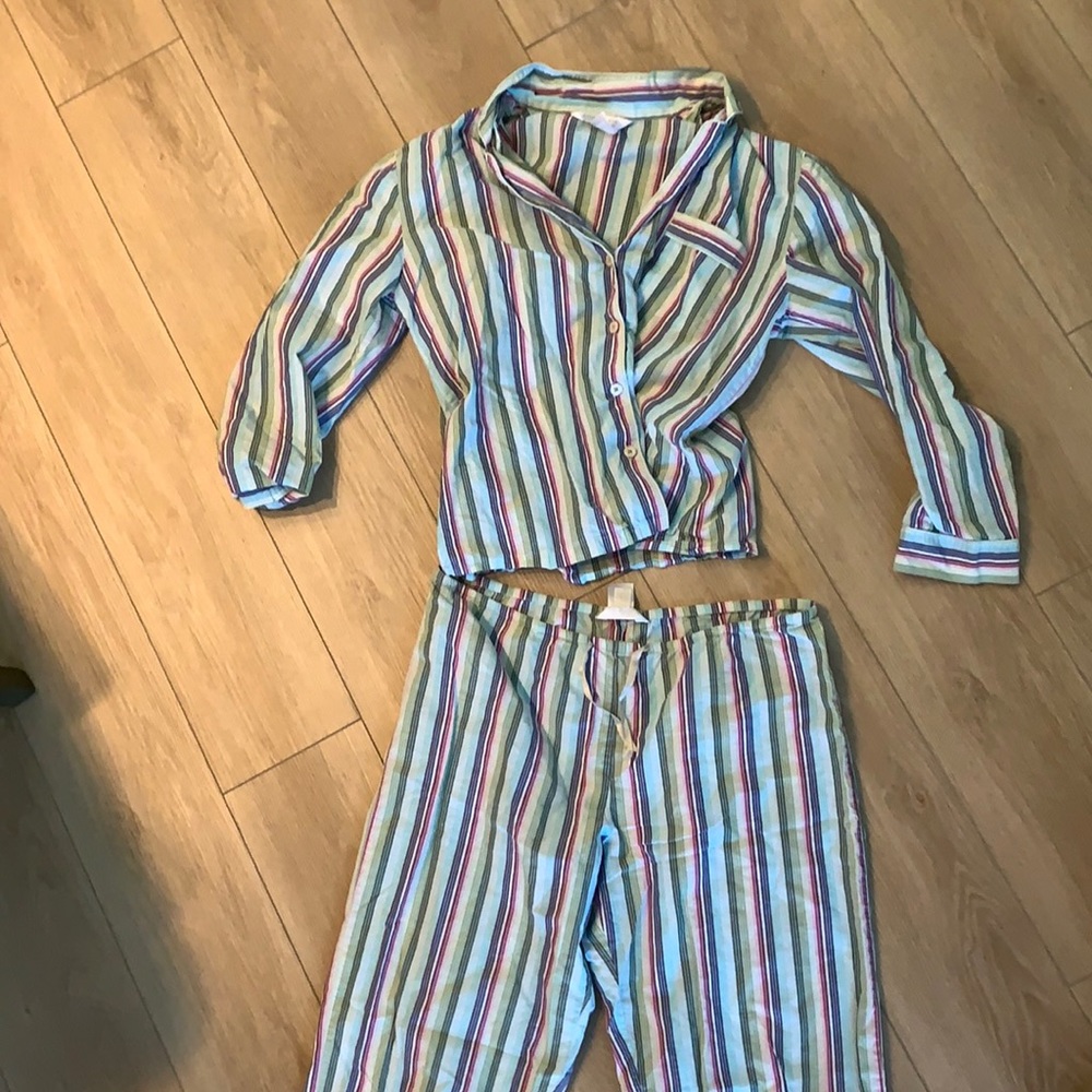 Striped pajama set in medium